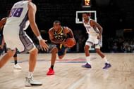 Warren (middle) made a clutch trey for the Pacers to take things into overtime